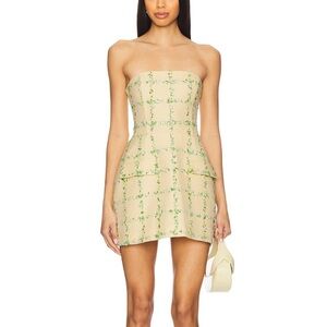 Amanda Uprichard Strapless Bethany Skort Dress